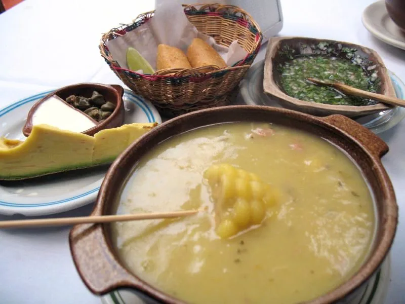 Ajiaco — traditional Colombia dish