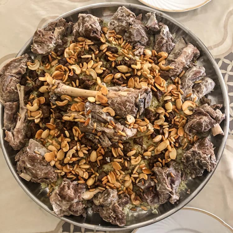 Mansaf — traditional Jordan dish