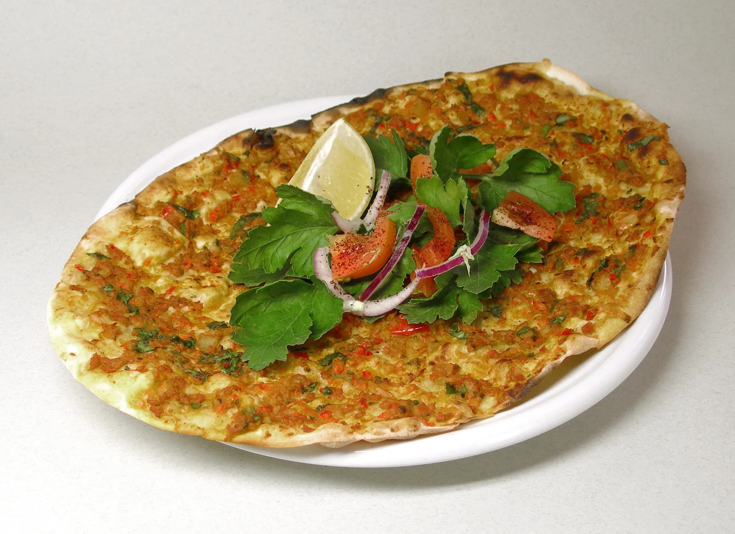 Lahmacun — traditional Turkey dish
