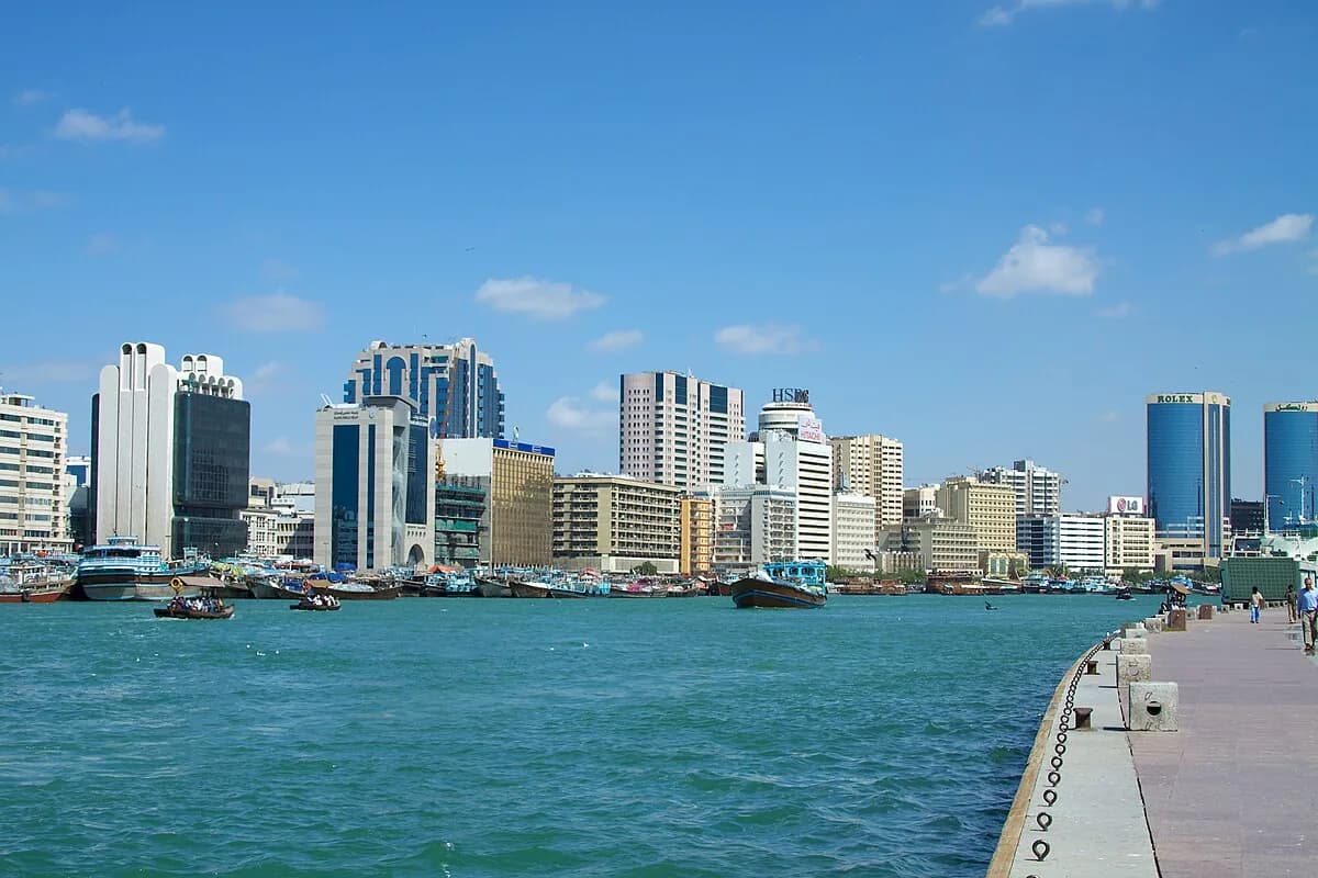 Dubai Creek in United Arab Emirates