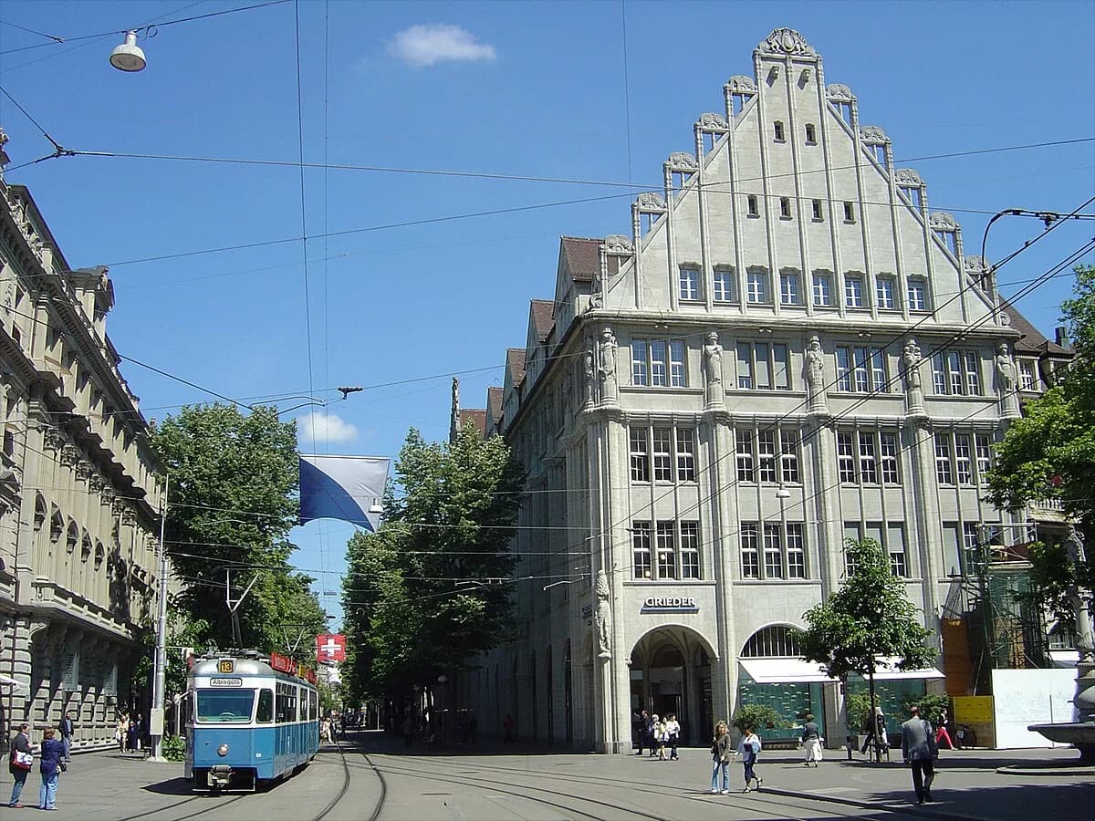 Bahnhofstrasse in Switzerland