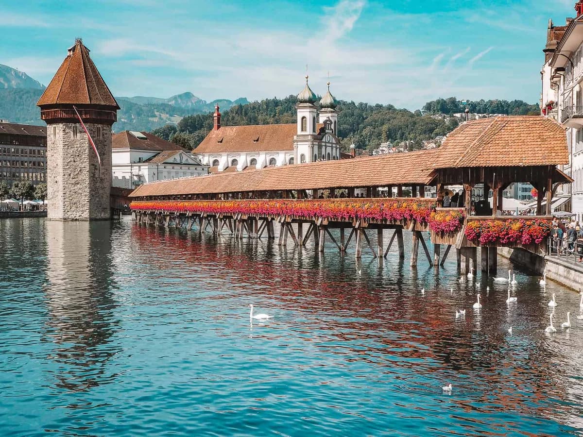 Chapel Bridge in Switzerland