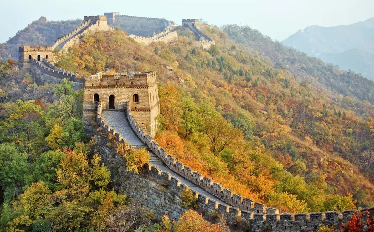 The Great Wall at Mutianyu in China