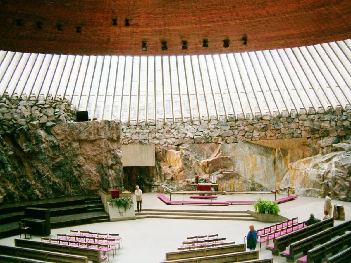 Temppeliaukio Church in Finland