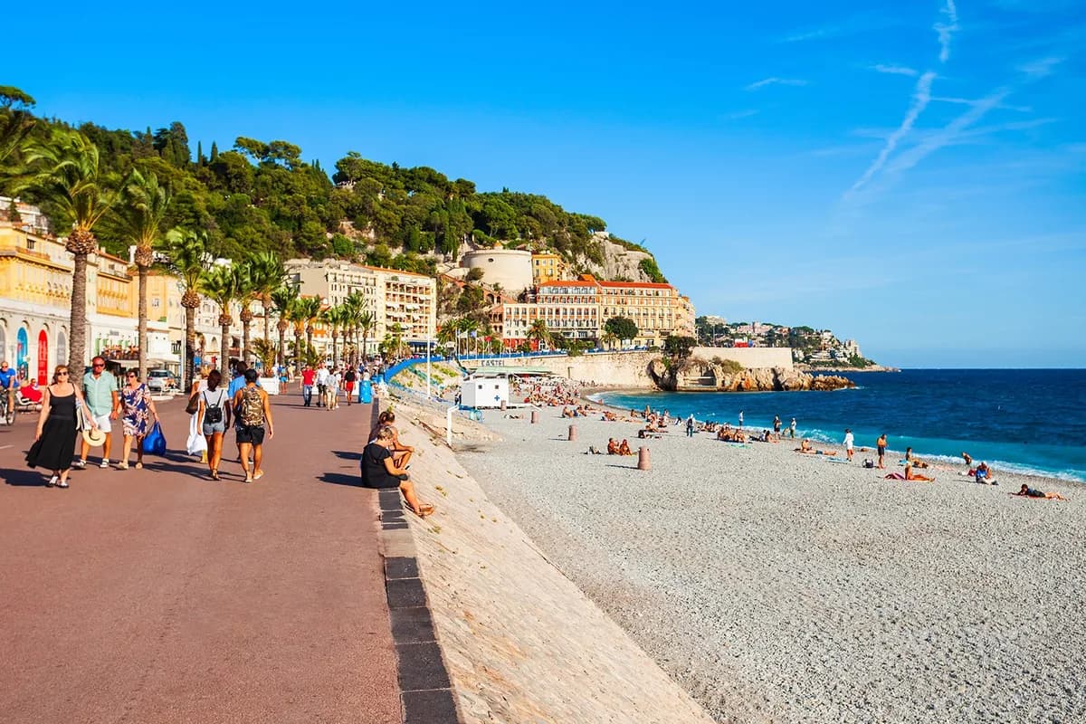 Promenade des Anglais in France