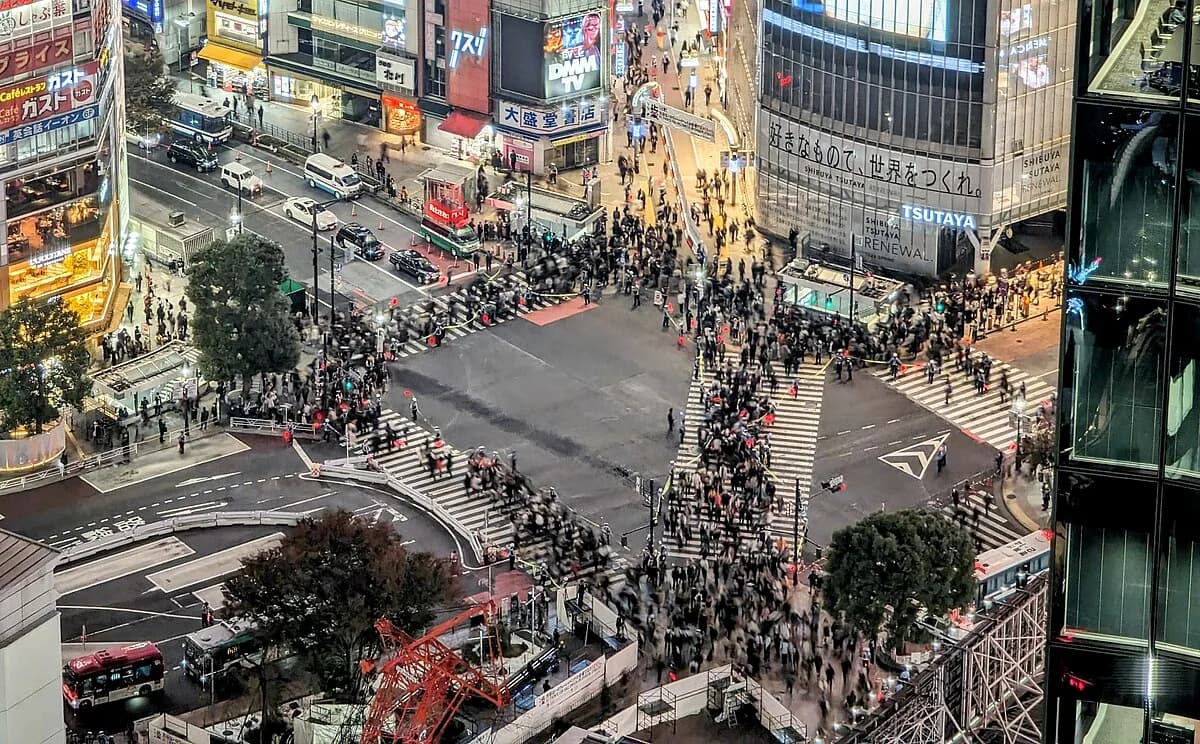 Shibuya Crossing in Japan