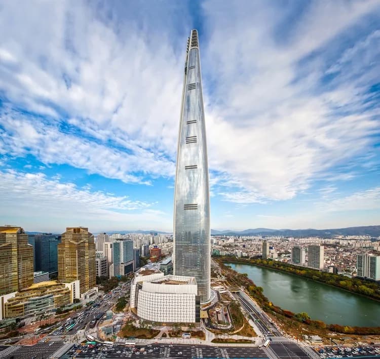 Lotte World Tower in South Korea