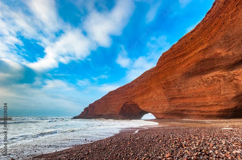 Legzira Beach in Morocco