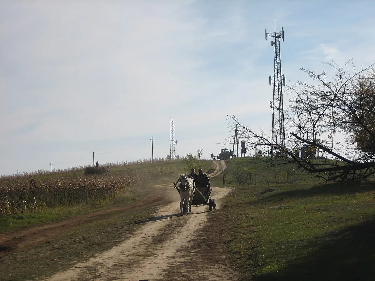 Bălănești Hill in Moldova