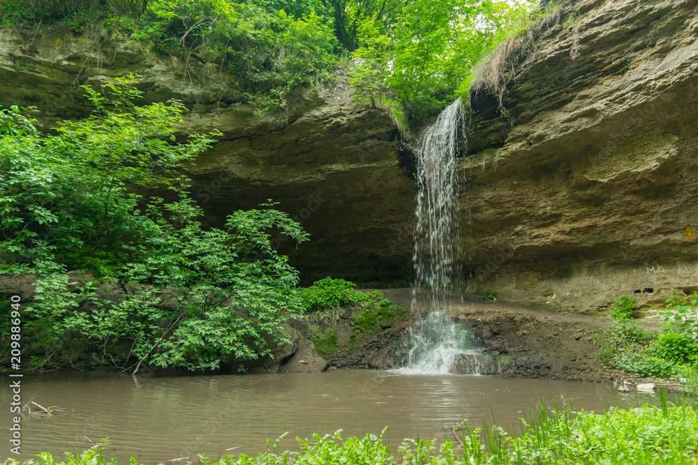 Saharna Waterfall in Moldova