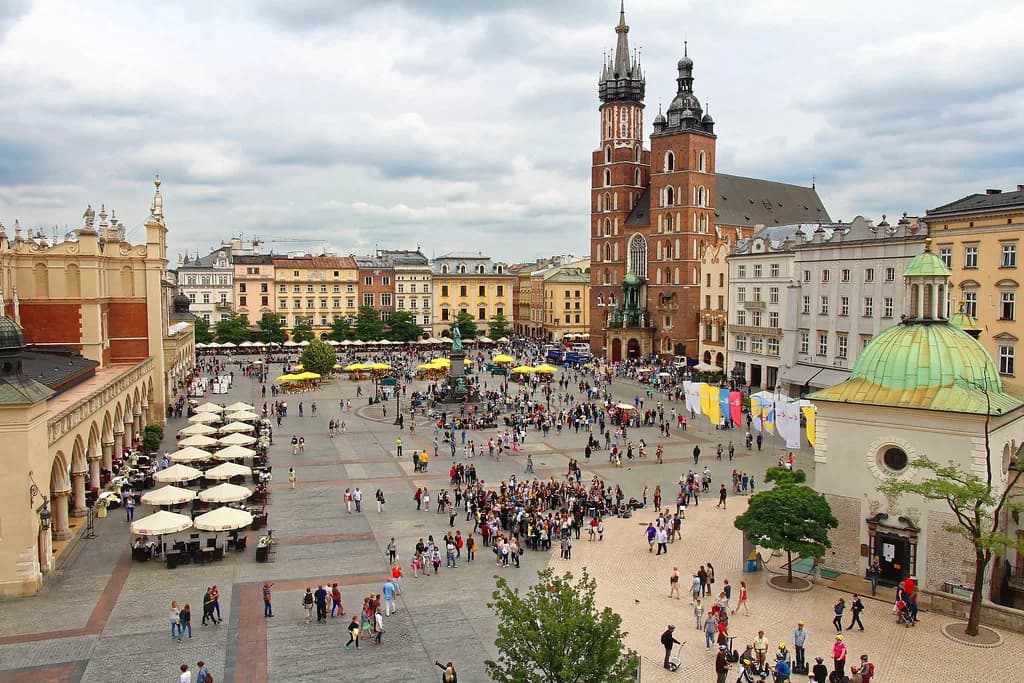 Main Market Square in Poland