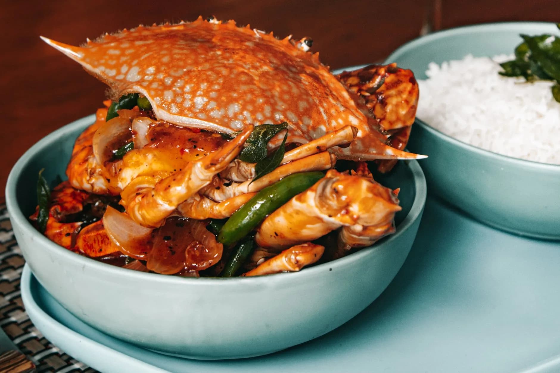 Kep Crab with Kampot Pepper — traditional Cambodia dish