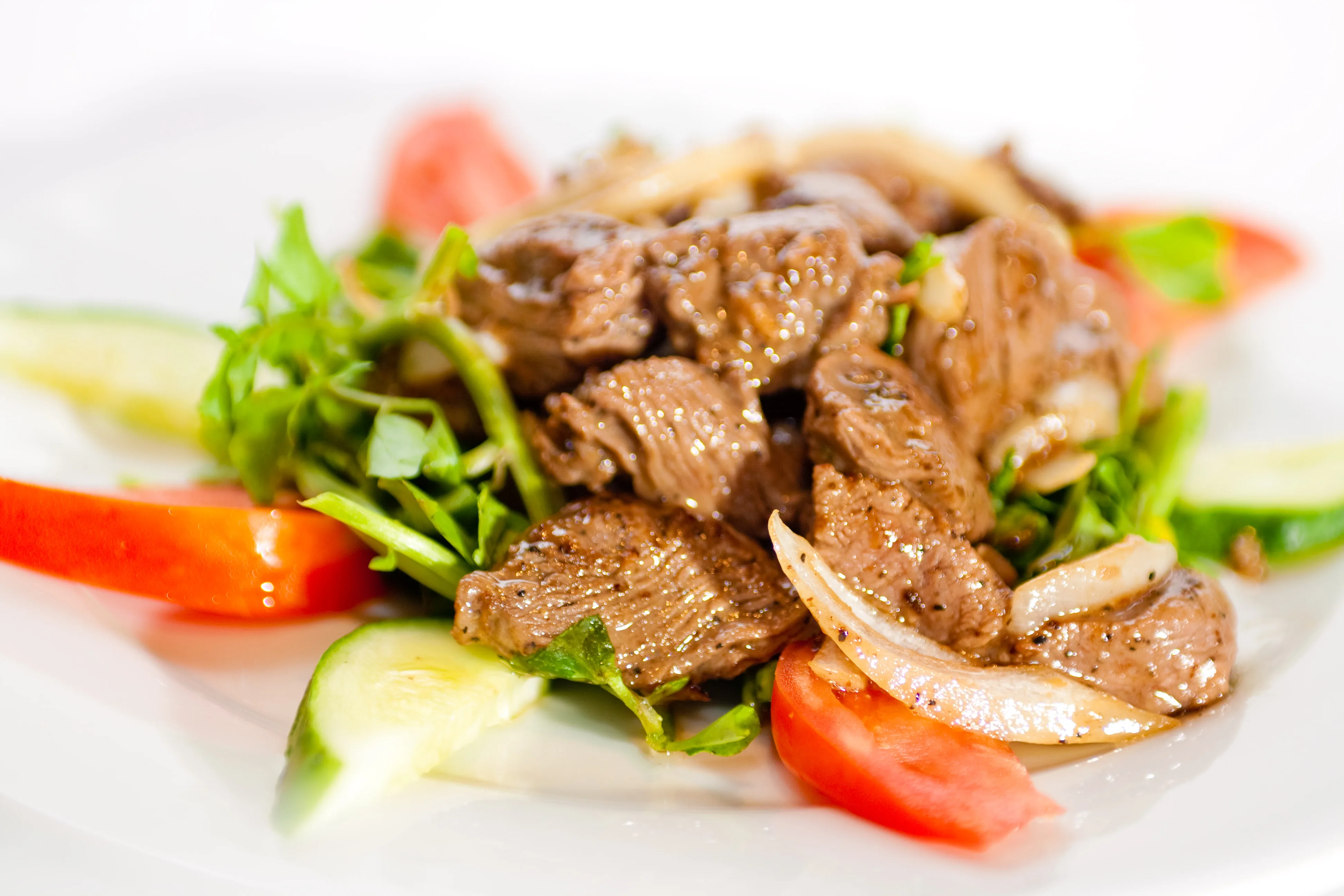 Lok Lak — traditional Cambodia dish