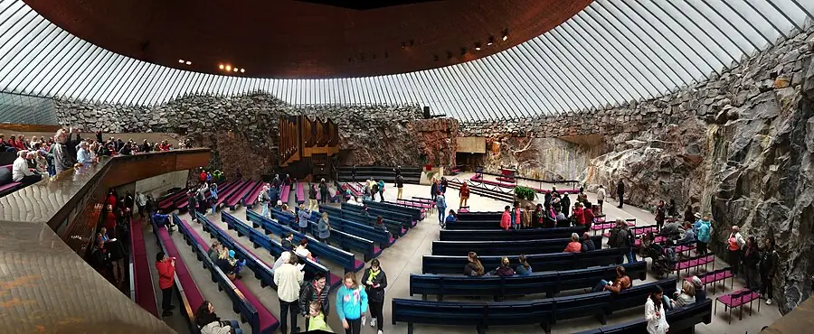 Temppeliaukio Church in Finland — photo 2