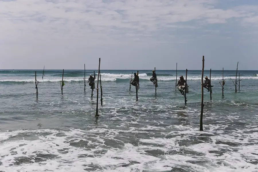 Stilt Fishermen Coast in Sri Lanka — photo 2